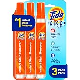 Tide Pen Stain Remover for Clothes, Tide To Go Pen, Instant Stain Remover Pen &amp; Spot Cleaner, Portable &amp; Travel-Friendly, 3 Count (Pack of 1)
