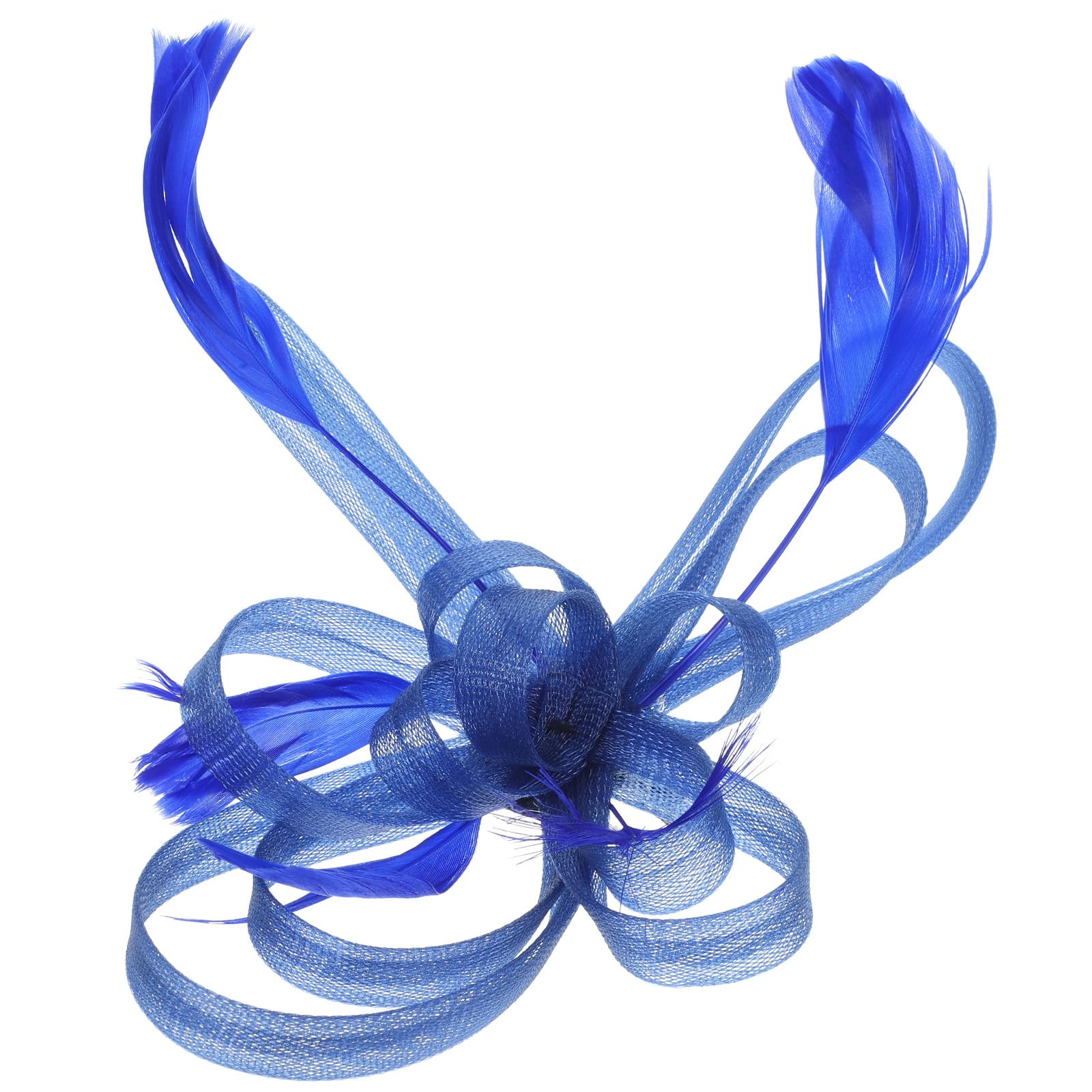 LALAFINA Flower Fascinator Hair Clip Fascinators Weddings Hair Clip Cocktail Tea Party Hair Barrettes Bridal Wedding Costume Hair Accessories for Women (Blue)