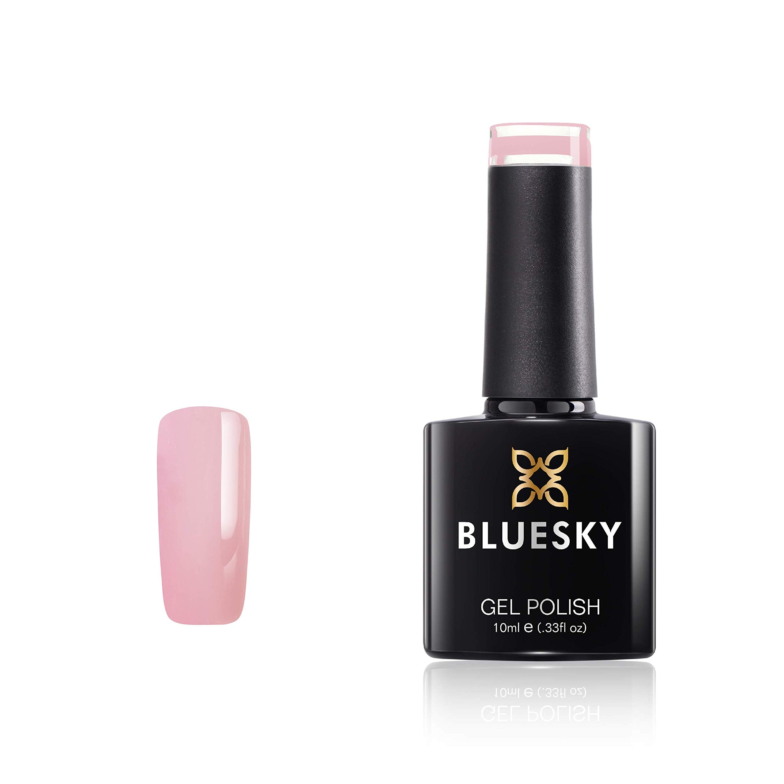 Bluesky Gel Nail Polish, Strawberry Bon Bon Pastel 02, Pastel Long Lasting, Chip Resistant, 10 ml (Requires Drying Under UV LED Lamp)
