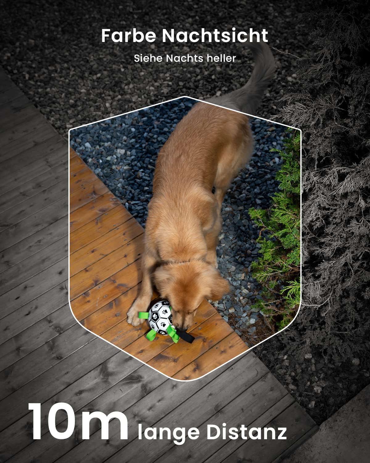 ieGeek 2K/3MP Überwachungskamera Aussen Akku，WLAN Kabellose Überwachungskamera außen/innen mit farbige Nachtsicht，PIR-Bewegungserkennung，Cloud/Memory Card，IP66，2-Wege Audio，2,4 GHz 3