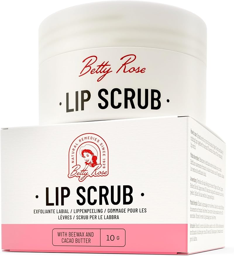 Betty Rose's Botanicals Lip Scrub Exfoliator Moisturizer Vitamin C E Beeswax 10g