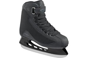 ROCES RSK 2 Ice Skates for Men, Classic Hockey Style Stainless Steel Figure Skates with Lace & Power Strap Closure System & Anatomic Padding Footbed for Comfortable Everyday Wear