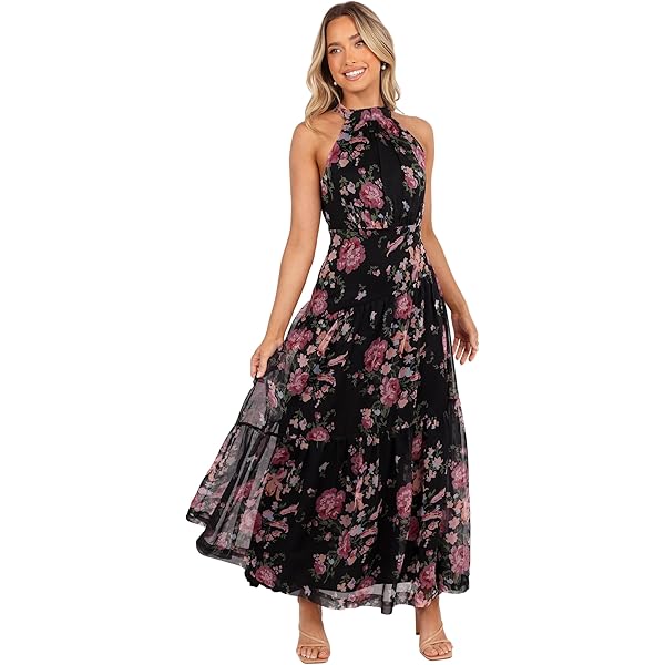 Petal & Pup Women's Delphine Maxi Dress-Brown Floral at Amazon Women's Clothing store Petal & Pup Women's Delphine Maxi Dress-Brown Floral at Amazon Women's Clothing store