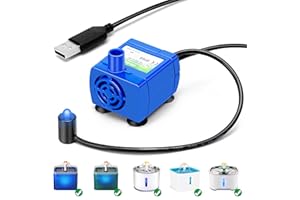 OYES Cat Water Fountain Pump, Pet Water Fountain Pump Compatible Motor, DR-DC160 for Cat Drinking Fountain Cat Water Dispenser Replacement (Pump)