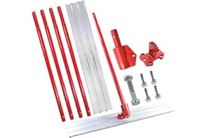 PMMJ Concrete Tools Concrete Bull Float Tools Kit 48"x8" Cement Trowel Tools, Aluminum Magnesium Alloy Concrete Finishing Tools with 48" Handle x4 and Bull Float Bracket.