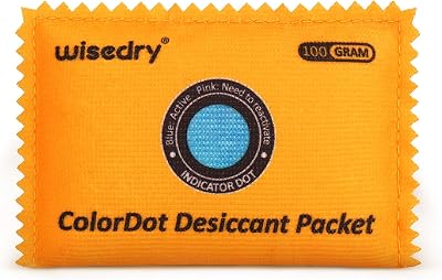 wisedry 100g Rechargeable Color-Indicating Desiccant Packets