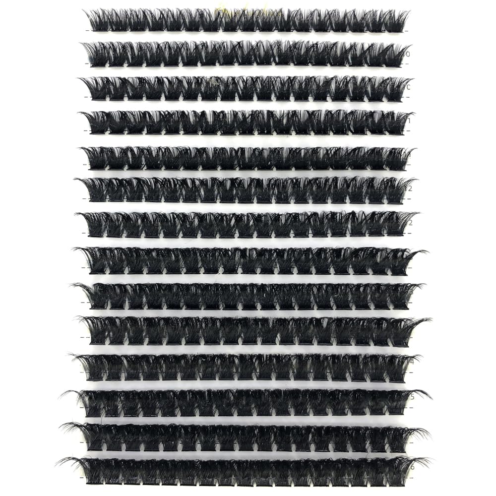 HBZGTLAD 30D/40D/50D/60D/80D /100D Mink Eyelashes 280 Bundles Natural Eyelash extension 3D Russia Volume Individual Eyelash Cluster Makeup Tools Lashes（100D-0.07mm-D Curl-MIX）