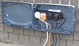 Masterplug WBX IP54 Weatherproof Box 8m 4-Gang 10A Extension Lead Grey Black view 3