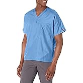 Cherokee Scrubs for Women and Men Unisex V-Neck Tunic Nursing Scrub Top with Chest Pocket, Tuckable Durable Fabric – 4777