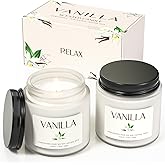 Waxcanpy Vanilla Candle, Soy Candles for Women, Soy Candles for Home Scented, 2 Pack Aromatherapy Candle Gift Set for Relaxing, Stress Relief & Home Decor