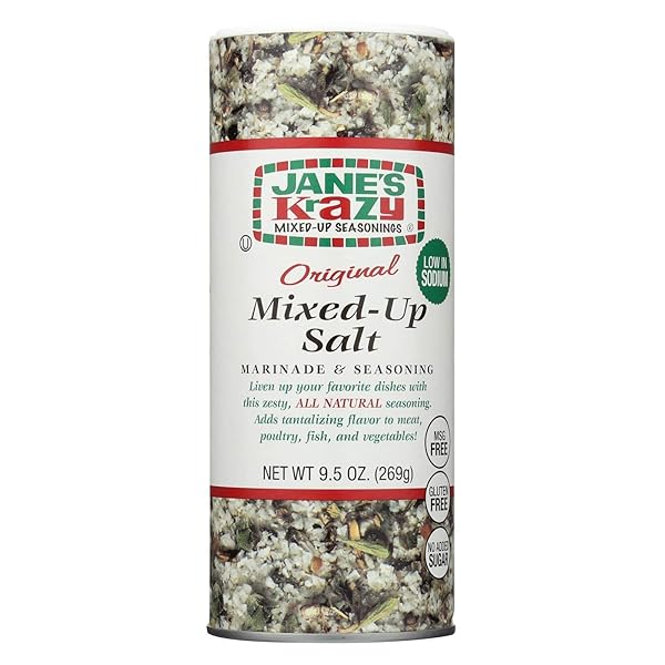 JANE’S KRAZY SEASONINGS MIXED UP SALT, 9.5 OUNCE (PACK OF 12)