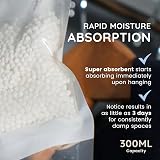 CUQOO Hanging Wardrobe Dehumidifier Bags 12 Pack Moisture Absorber Closet Damp view 4