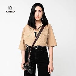 C Coiro Leather Camera Strap for One Camera