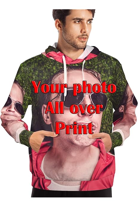 Amazon.com: YMGifts Custom Picture Hoodies 3D Hoodies Sweatshirts Design Your  Own Picture Multicoloured : Clothing, Shoes u0026 Jewelry
