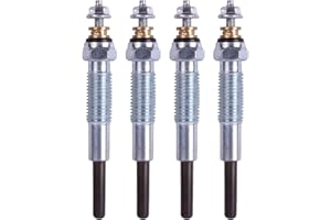 HIRINTOL 4pcs SBA185366190 SBA185366060 Glow Plugs Set for New Holland Case C175 L140 L150 L175 LS175 L213 L215 L218 L220 LS465, LX485 SR130 SR160 SR175 SV185 410 420 DX33 D35 TC34DA TC35DA
