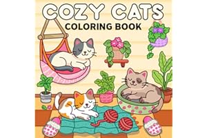 Cozy Cat: Coloring Book – Bold and Easy Designs for Adults and Teens | 40 Playful and Relaxing Scenes for Stress Relief, Focus, and Creative Joy