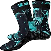 YDQUANI Wetsuit Socks 3mm Neoprene Diving Socks Thermal Anti-Slip Scuba Socks Water Booties for Swimming Water Sports