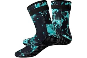 YDQUANI Wetsuit Socks 3mm Neoprene Diving Socks Thermal Anti-Slip Scuba Socks Water Booties for Swimming Water Sports