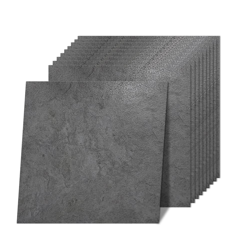 Norine Peel And Stick Floor Tiles - 12x12 Inch Marble Vinyl Flooring, 10-Pack Waterproof Removable Tiles