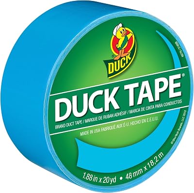 Duck Tape Solid Colours Electric Blue 48mm x 18.2m Durable Self-Adhesive Tape