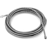 21338 Spin Cable Replacement for Ridgid Auto-Spin Drain Snake 1/4" x 30' | Snake Cable for Auto-Spin K-45 Sink Machines, Kink-resistant &amp; Flexible Inner Core Cable Replaces Cracked Old Cables