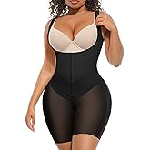 FeelinGirl Postpartum Fajas Colombianas Butt Lifting Shapewear Full Body Shaper Post Surgery Faja Postparto Para Mujer Black 5X-Large