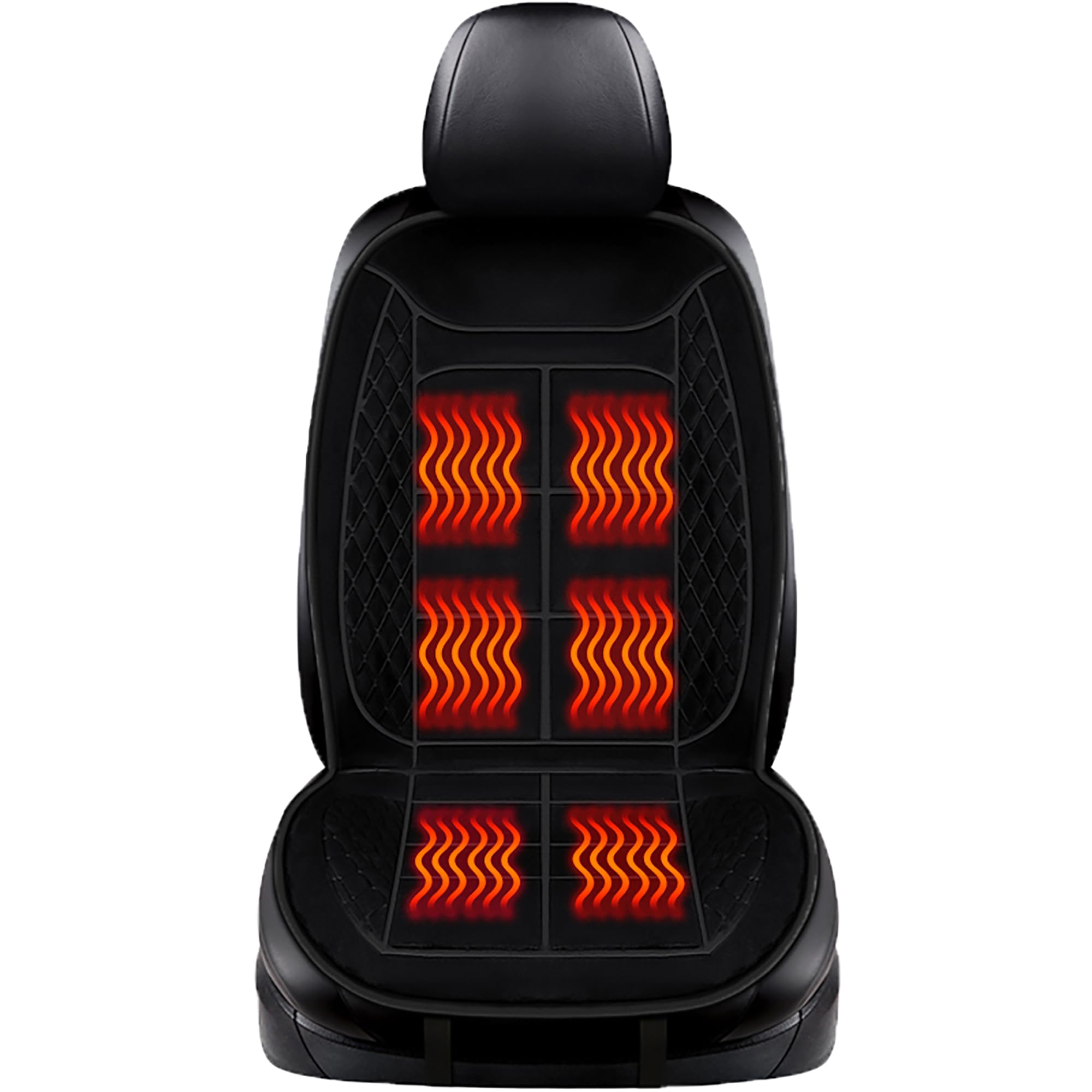 Photo 1 of DgiqLeite Car Seat Cushions, Car Seat Cover Foldable Portable Seat Cover for Back and Seat Cushions with Bottom Anti Slip Silicon(1 Pack/Black)