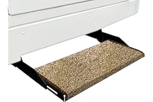 Prest-O-Fit 2-0051 Jumbo Wraparound + Plus RV Step Rug Brown 23 In. Wide