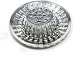 fiXte Chrome Sink Shower Strainer Plug Hole Basin Filter Cover Hair Trap Small view 4