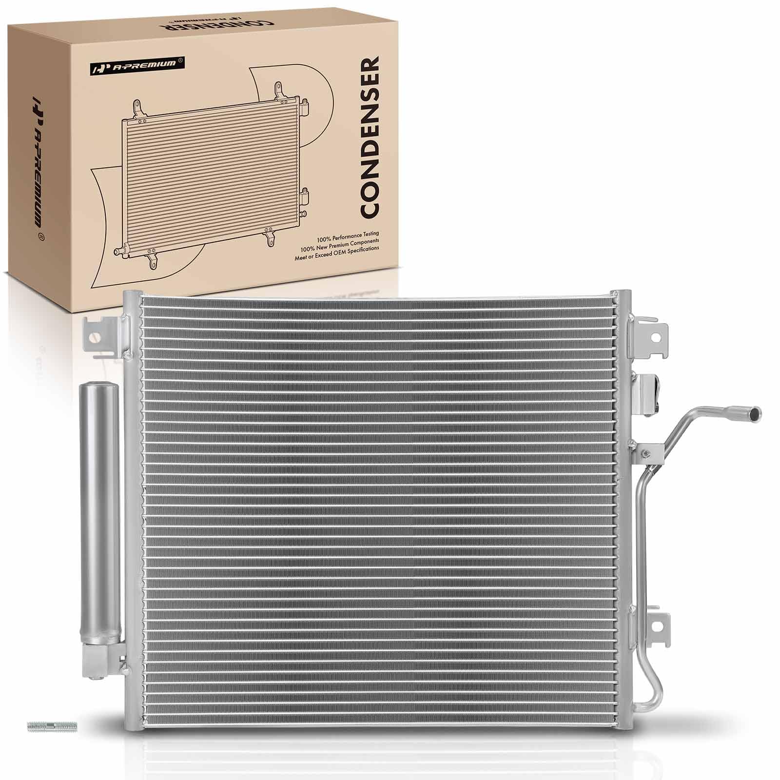 Photo 1 of A-Premium Air Conditioning A/C Condenser Compatible with Jeep Liberty 2008-2012 3.7L & Dodge Nitro 2007-2011 3.7L 4.0L, Automatic Transmission, Replace# 68033230AA