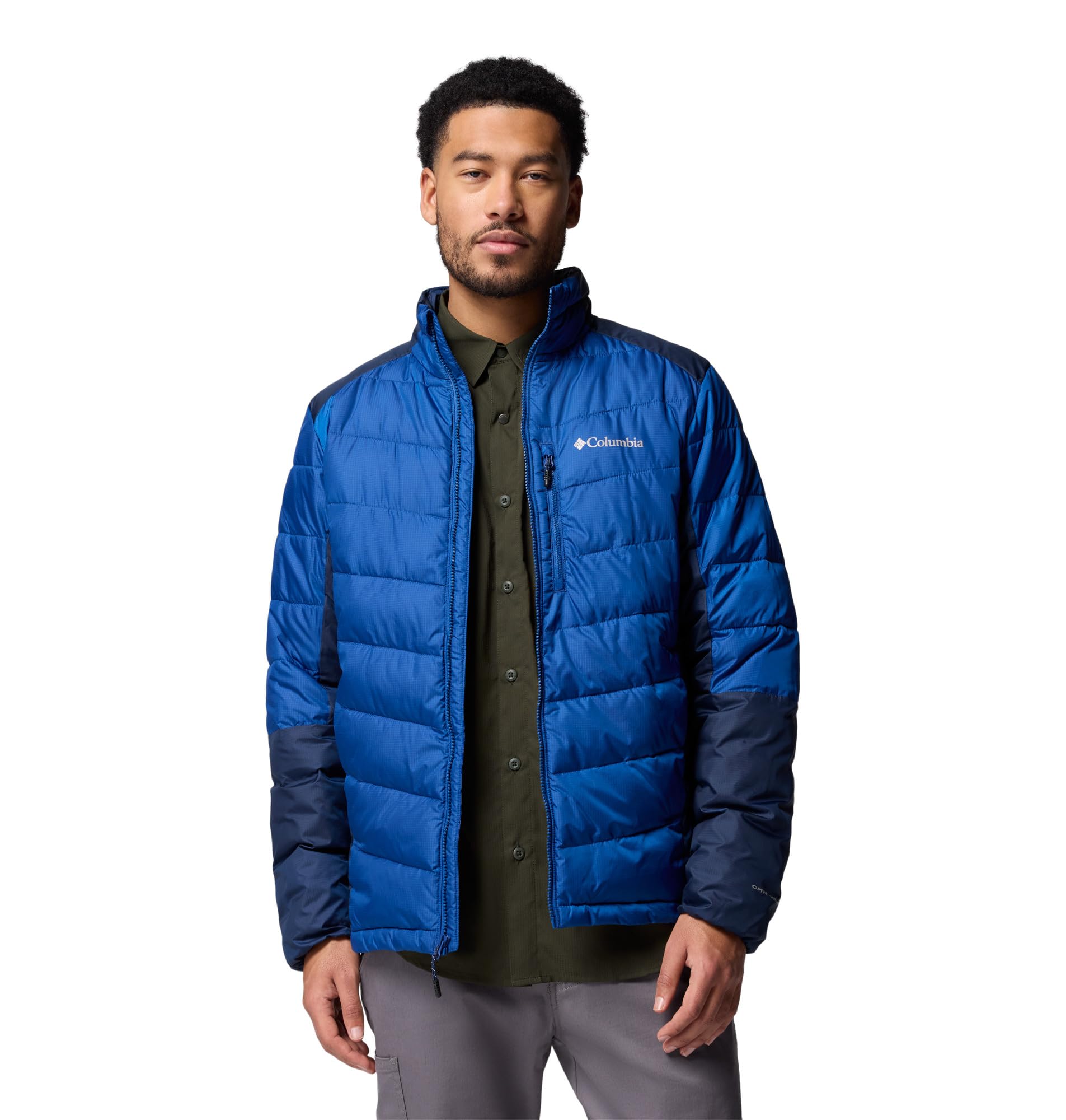Columbia Mens Labyrinth Loop II Jacket, Mountain Blue/Collegiate Navy, Large