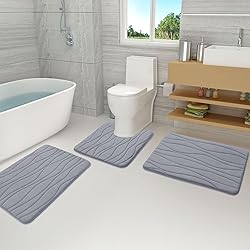 Buganda Memory Foam Bathroom Rug Mat 59x17, Extra