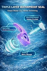QQJOYCCI Swimming Ear Plugs for Kids 3 Pairs Silicone Waterproof 4-12 view 3