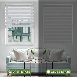MiLin No Tools No Drill Cordless Zebra Blinds
