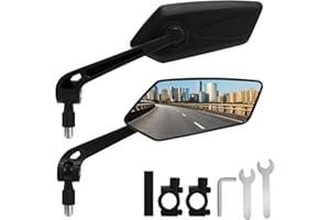 ARCUAT 1 Pair Bike Mirror Handlebar Mount, Rear View Mirror for Mountain Road Dirt Bike Motorcycle Electric Scooter, Bicycle 