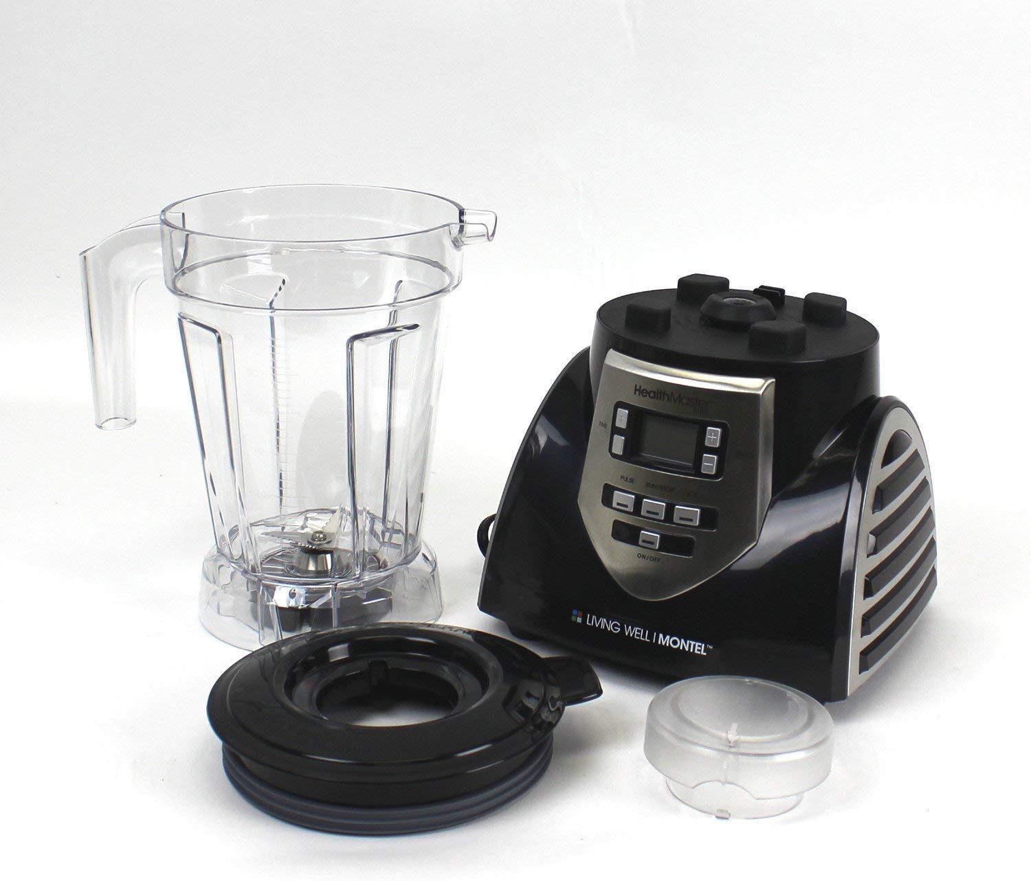 Healthmaster Elite JLA-8 Licuadora profesional para encimera, emulsionante de 1200 vatios con tarro sin BPA de 60 oz, cuchillas de acero inoxidable para bebidas congeladas, batidos, salsas y más, negro