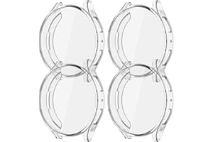 Rc-Z [4-Pack] for Samsung Galaxy Watch 7 40mm Screen Protector Case, Protective Soft TPU Face Cover Replacement Bumper Accessories for Galaxy Watch 7 40mm Women Men