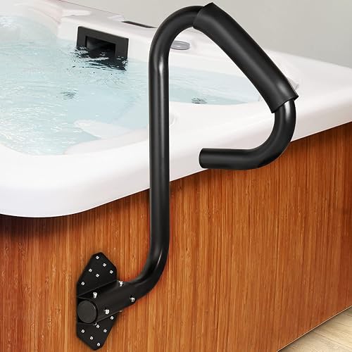 Waterproof Hot Rails VEVOR Hot Tub Handrail 600LBS Capacity Spa Safety Rail Stationary Heavy ...
