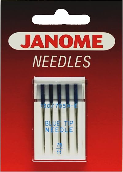 Janome Blue Tip Needles 75/11 Carded Sewing Machine