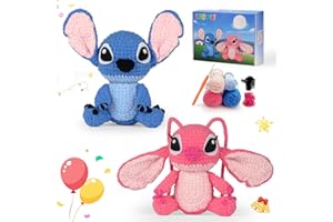 ⅠCROCHET Crochet Kit for Beginners-Animals Start Crotcheting - Perfect Amigurumi Knitting Learn to Kit for Adult Kids with Stitch by Stitch Video Tutorials,Holiday Christmas Gift.