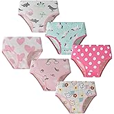 SEVENCANDY Girls Cotton Panties Little Big Kids Soft Undies Toddler Breathable Briefs Underwear 3-14Yrs