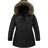 Pefflarge Women’s Plus Size Down Parka Puffer Coat | Detachable Hood, Waterproof, Windproof, Warm for Winter