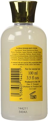 Geo F Trumper Sandalwood Skin Food 100ml Pre & Post Shave Gel Lotion view 3
