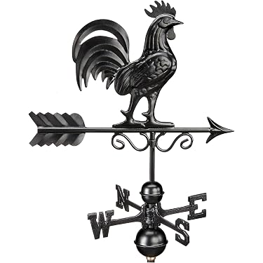 Girouette de toit en métal - Indicateur de direction du vent créatif - Pour jardin extérieur - Cadeau facile à utiliser et à installer (oiseaux Girouette de toit en métal - Indicateur de direction du vent créatif - Pour jardin extérieur - Cadeau facile à utiliser et à installer (oiseaux