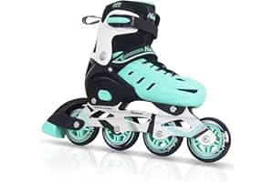 Nattork Inline Skates for Boys and Girls Men Women, 4 Sizes Adjustable Blades Roller Skates Beginner for Kids & Adult Youth