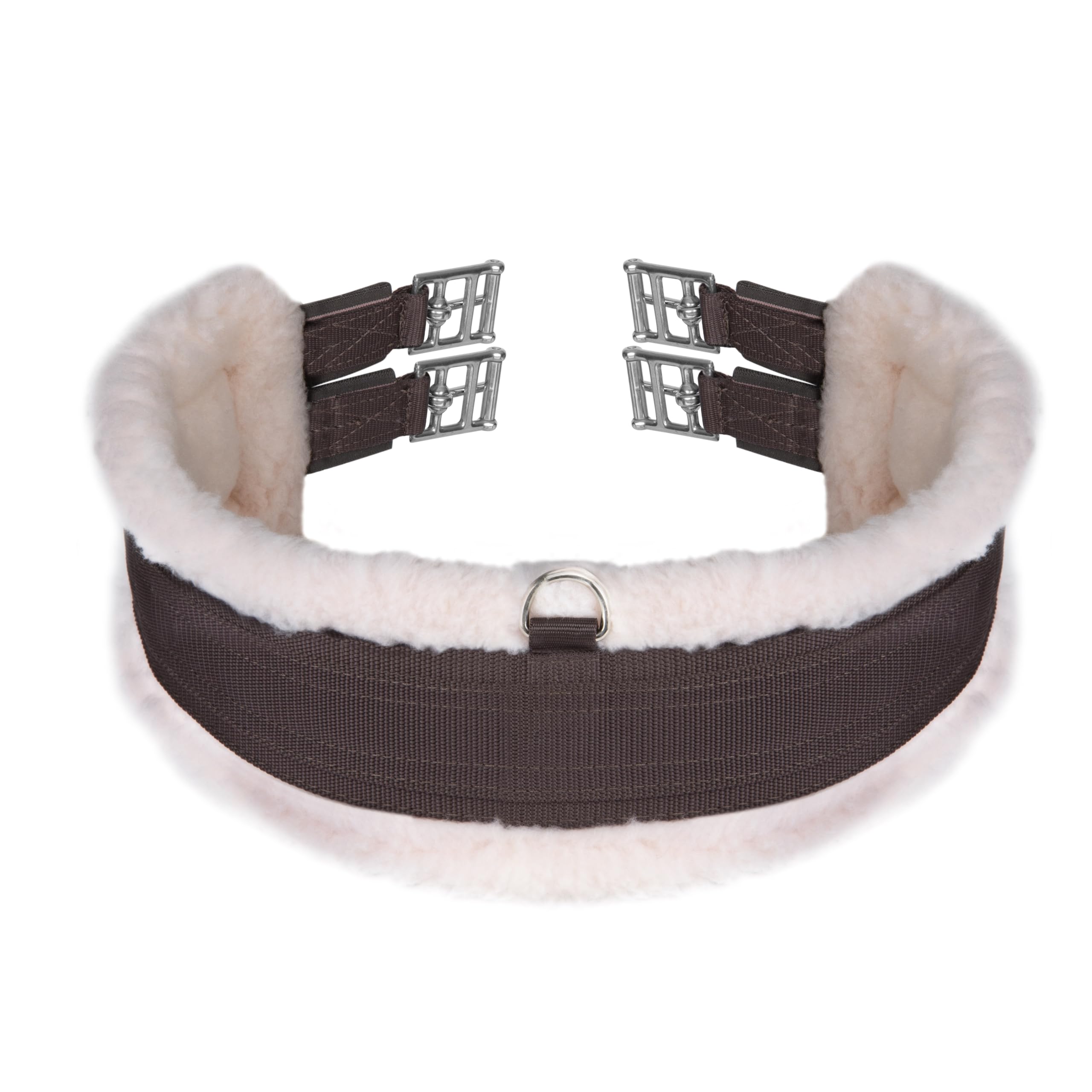 Shires Fleece Lined Pony/Horse Girth - Brown: 40