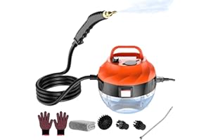 FLYKITTY Steam Cleaner - Handheld Steamer for Cleaning High Pressure Portable Steam Cleaner for Home Use, Steamer Cleaner for Car Detailing, Steam Cleaner for Grout, Kitchen, Bathroom, Upholstery and Tile