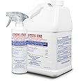 Steri-fab All-in-One Disinfectant & Insecticide Spray – Kills Bed Bugs, Fleas, Mites, Roaches, Viruses, Fungi, & Odors – Quick-Drying, Non-Residual – 16 Ounce Sprayer Bottle & 1 Gallon Jug