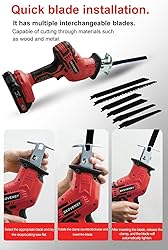 Cordless Reciprocating Saw, 2 x 2.0Ah