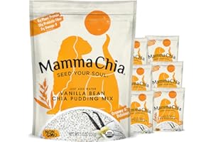 Mamma Chia Organic Chia Pudding Mix, Vanilla Bean (Pack of 6)